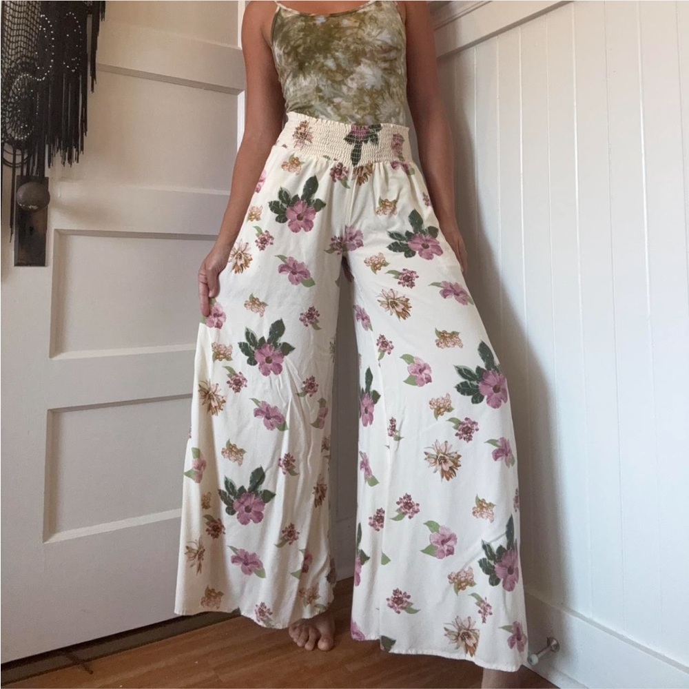 Mahina super wideleg floral pants - Picture 3 of 4